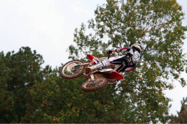 "Motocross Rider in Bremen Race Park"