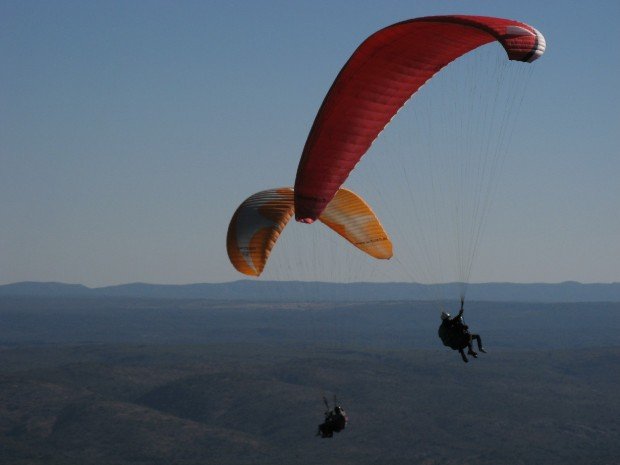 "Paragliding at La Cumbre"