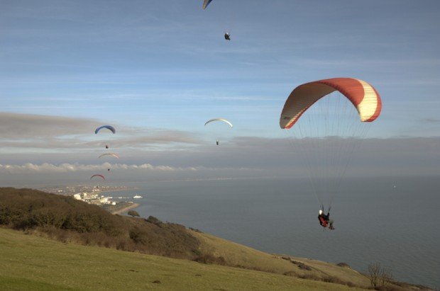 "Paragliding from Beachy Head"