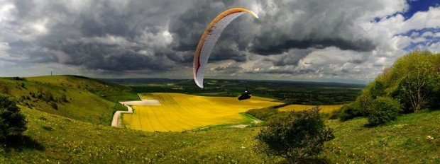 "Paragliding from High And Over East Sussex"