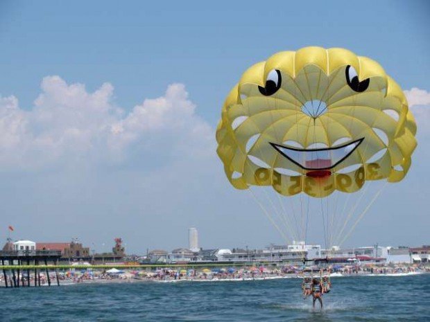 "Parasailing at Ocean City Cape May"