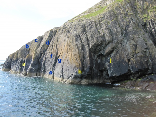 ''Rock Climbing at Bray Head''