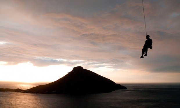 "Rock Climbing at the Grande Grotta Section"