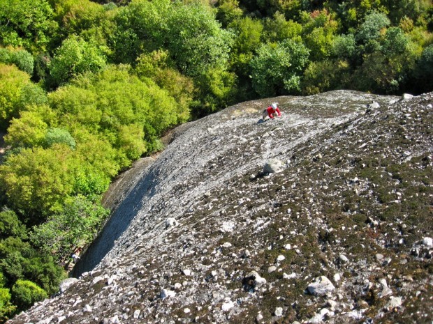 "Rock Climbing the Pillar of Dreams Route"