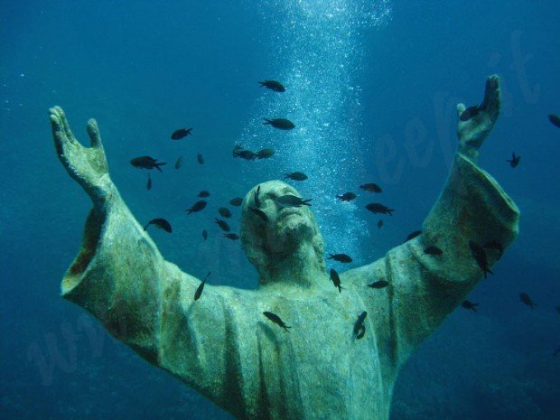 "Scuba Diving at Il Cristo degli Abissi"