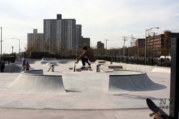 “Skateboarding at Far Rockaway Skatepark”