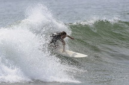 "Surfing at Beach Haven New Jersey"