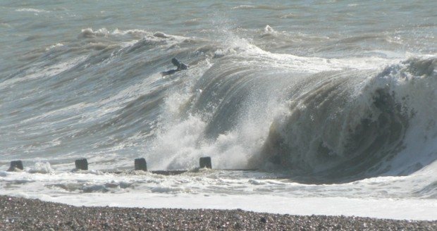 "Surfing at Birling Gap"