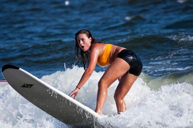 “Surfing at Rockaway Beach”