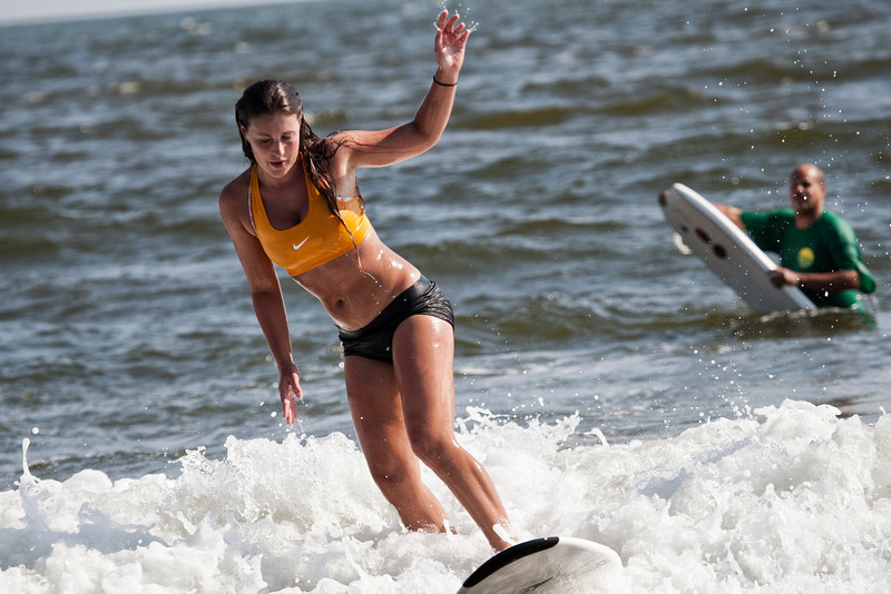 Surfing Rockaway Beach Queens New York Usa