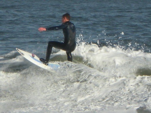 "Surfing at The Cove New Jersey"