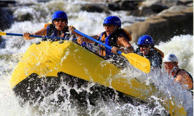 "White Water Rafting fun in Chattahoochee River"