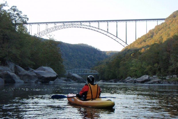 "Whitewater Kayaking at New River"
