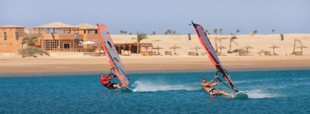 "Wind Surfing in Soma Bay"