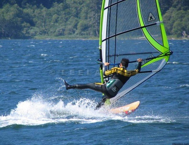 “Windsurfing at Nitinat Lake”
