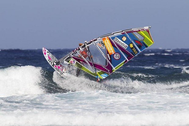 "Windsurfing at Psalidi Beach"