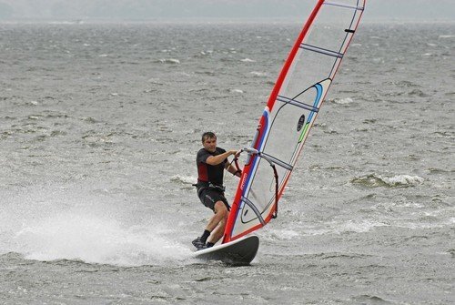 "Windsurfing at Seaside Park New Jersay"