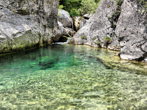 "Canyoning at Enipeas Canyon"