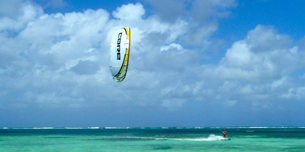 ''Kiteboarding at Bounty Bay''