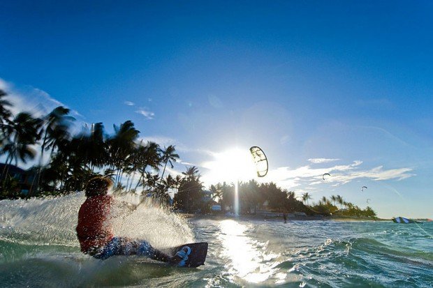 ''Kiteboarding at Cabarete''