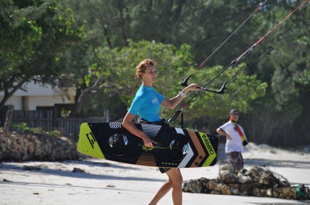 ''Kitesurfing at White Bay''