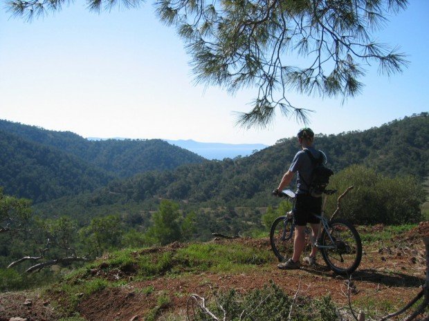 "Mountain Biking at the Troodos Square Trail"