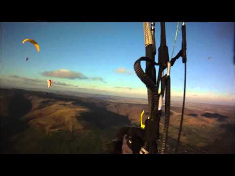 ''Paragliding from Lords Seat''