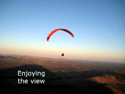 ''Paragliding from Mt. Gabriel''