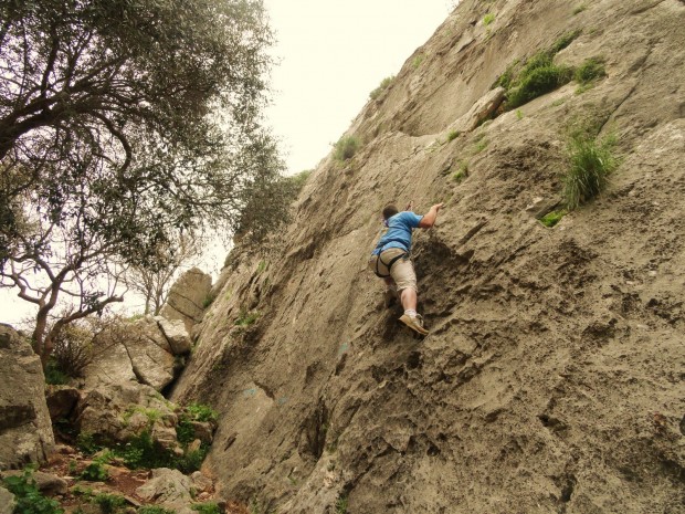 "Rock Climbing in Dhiarizos Climbing Area"