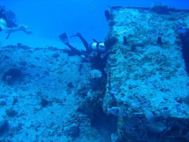 ''Scuba Diving at Tug Boat''