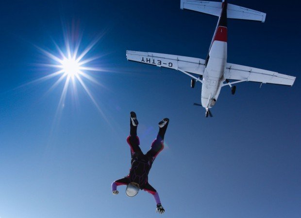 "Skydiving at Kingsfield Airfield"