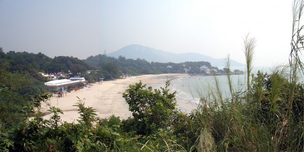 "Kitesurfing at Cheung Sha Beach"