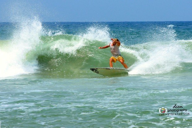 Surfing at the Light House Beach