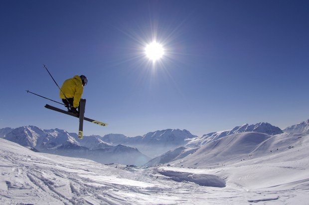"Alpine Skiing at Gulmarg Ski Resort"