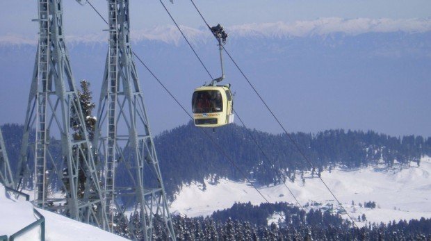 "Alpine Skiing at Gulmarg Ski Resort"