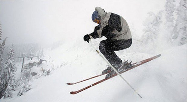 "Alpine Skiing in Big Creek Ski Area"