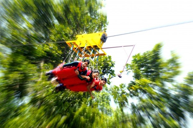 "Ziplining at Mohanchatti Jump Zone"