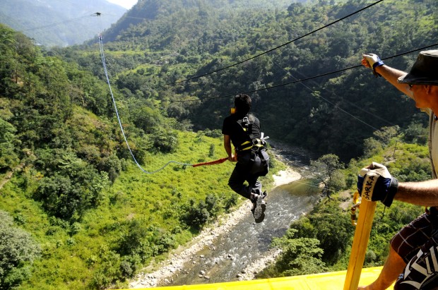 "Bungee Jumping at Mohanchatti Jump Zone"