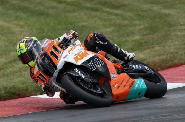 "Motorcyclist in Mid-Ohio Sports Car Course"