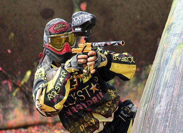 "Paintball in Battle Zone Paintball Park"