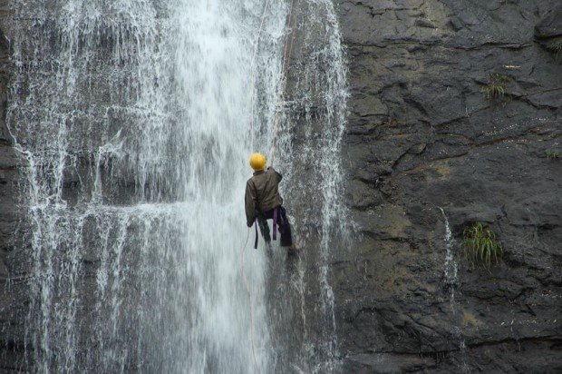 "Rappelling-Abseiling at Kondhana Caves"