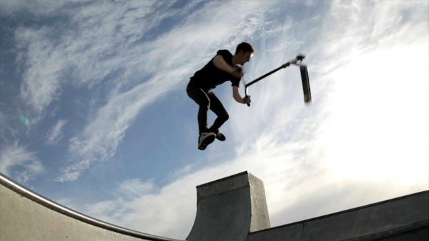 “Scootering at Glasgow Skatepark”