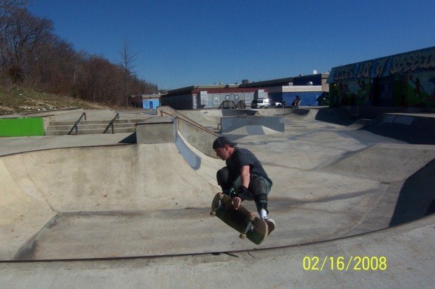 “Skateboarding at Carroll Park”