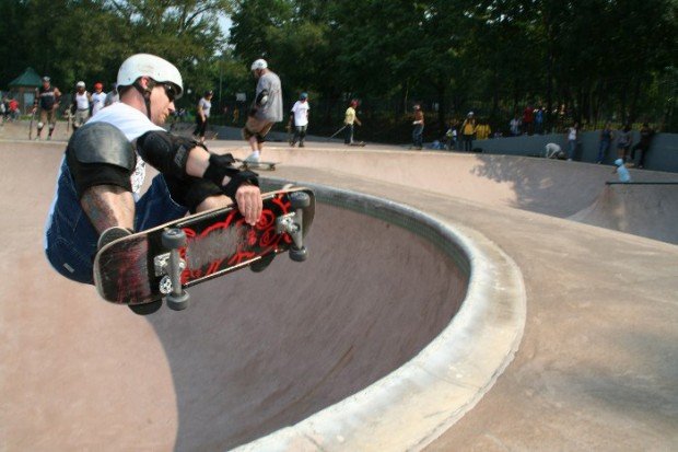 “Skateboarding at Owl's Head Millenium Skatepark”