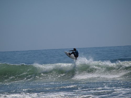 ''Surfing at La Ocho''