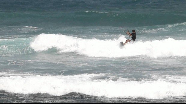 ''kitesurfing at Surfers Beach''