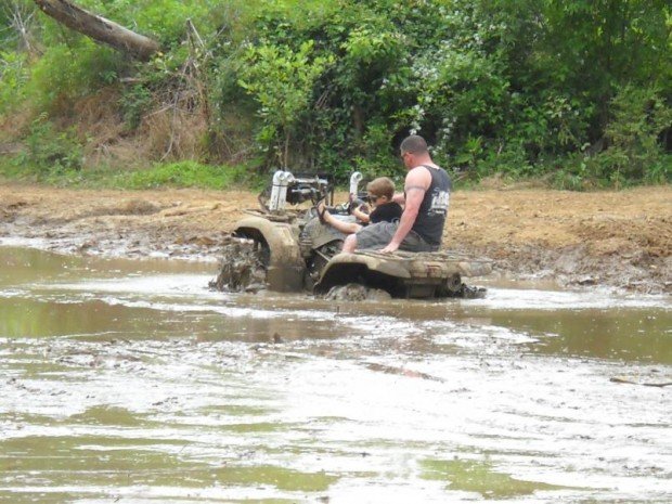 “Quad Biking at Barnyard Mud Boggers”