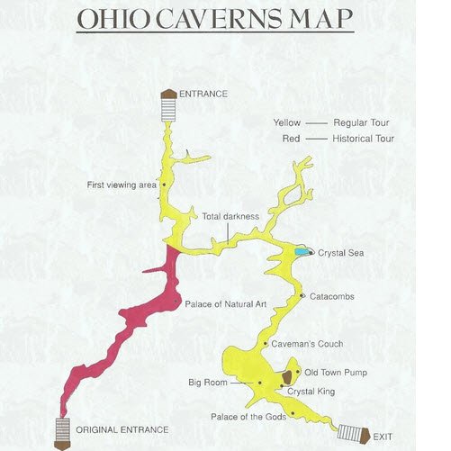 "Ohio Caverns Map"