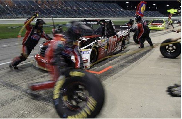 "Pit stop in Chicagoland Speedway"