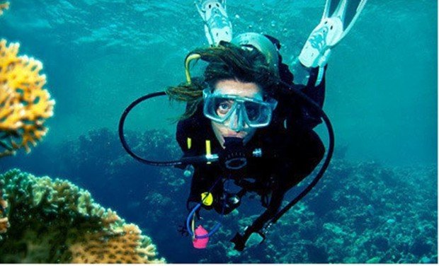 "Scuba Diver in St. Mary"